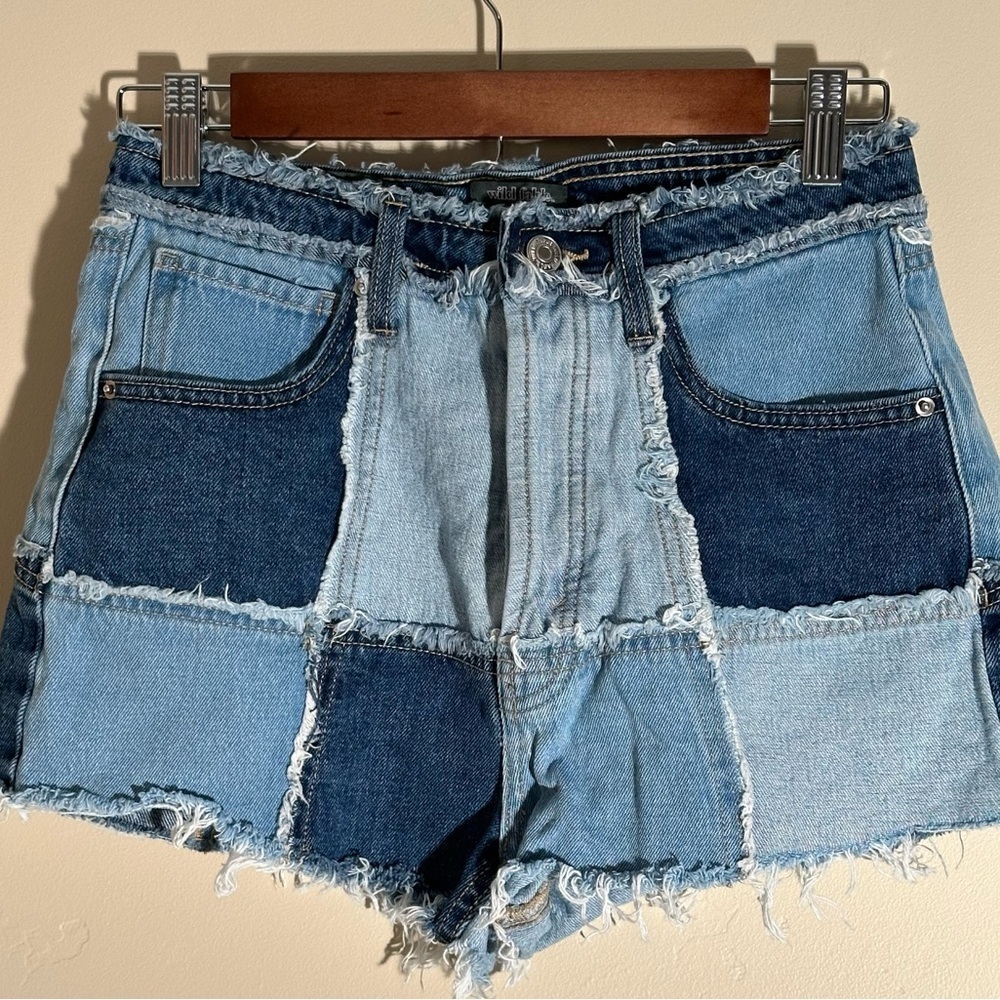 Wild Fable Boho Patchwork High Rise Jean Shorts Women’s Size 2